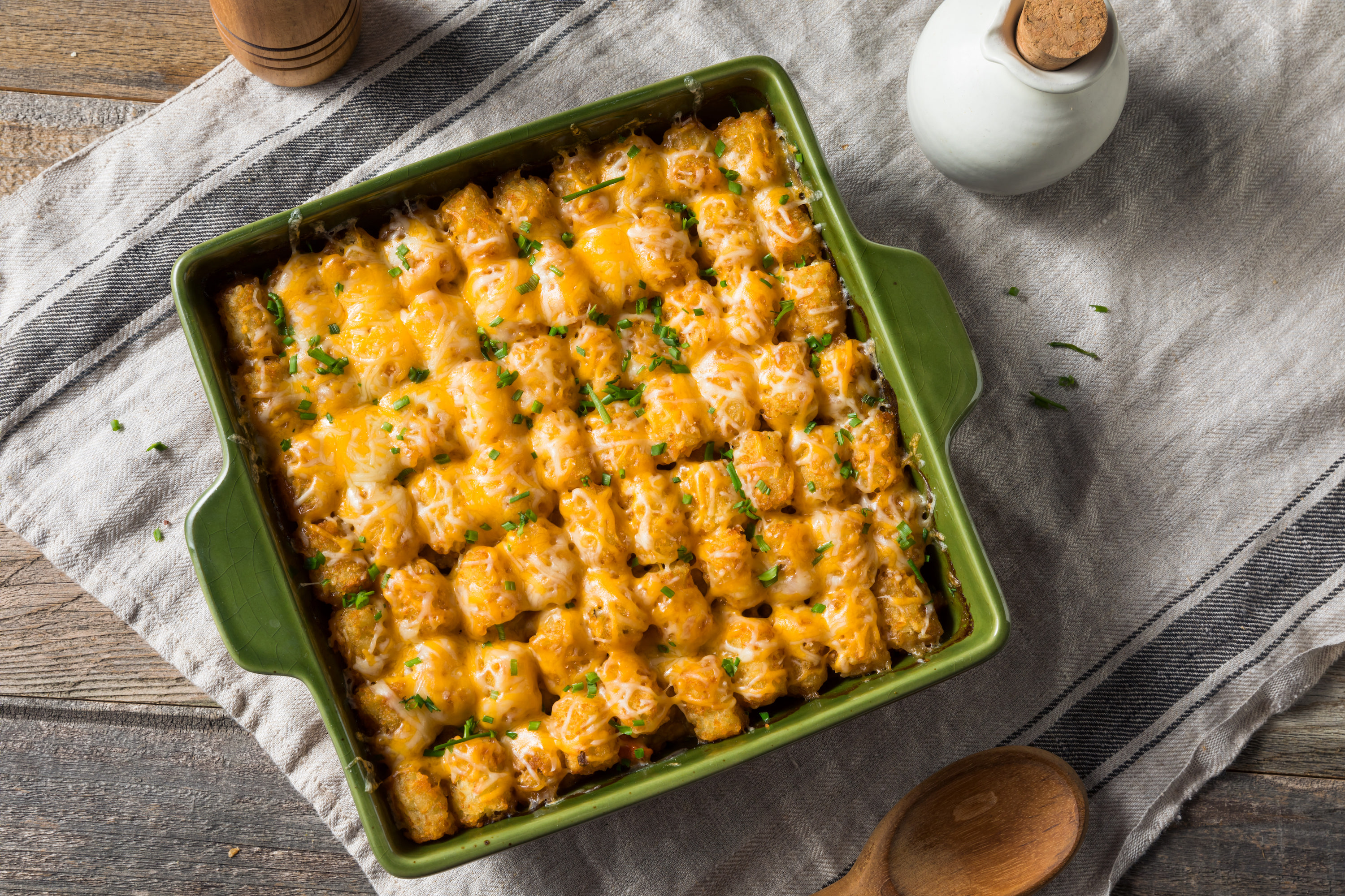 Homemade,Tater,Tot,Hotdish,Casserole,With,Beef,And,Cheese