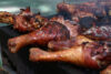 Barbecued,Turkey,Drumsticks,On,A,Grill,At,Street,Fair